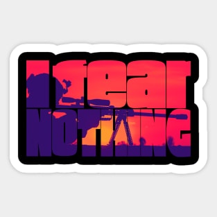I Fear Nothing Sniper Silhouette Sticker